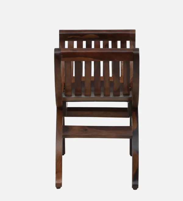 Megan Sheesham Wood Recamier in Provincial Teak Finish